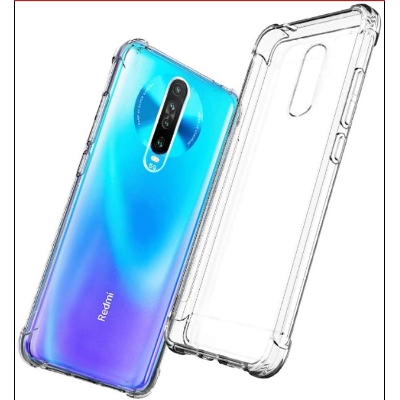 Picture of For Xiaomi Poco X2 Transparent 6D Crystal silicone Bumper case antiShock corner Clear back cover