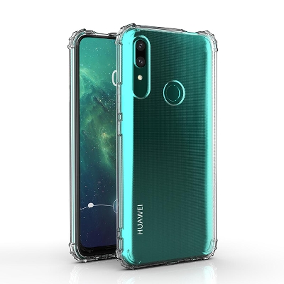 Picture of For Huawei Y9 prime 2019 Transparent 6D Crystal silicone Bumper case antiShock corner Clear back cover