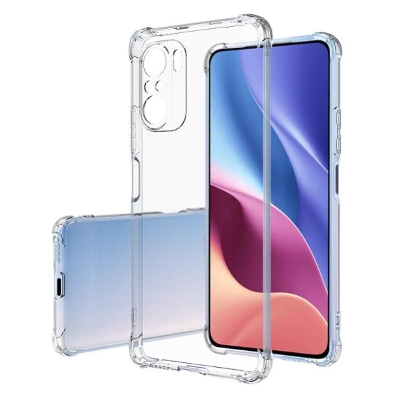 Picture of For Xiaomi Redmi Note 10 Pro Transparent 6D Crystal silicone Bumper case antiShock corner Clear back cover