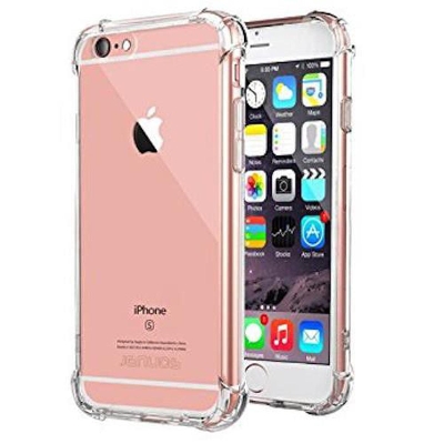 Picture of For iPhone 6 & 6s Transparent 6D Crystal silicone Bumper case antiShock corner Clear back cover