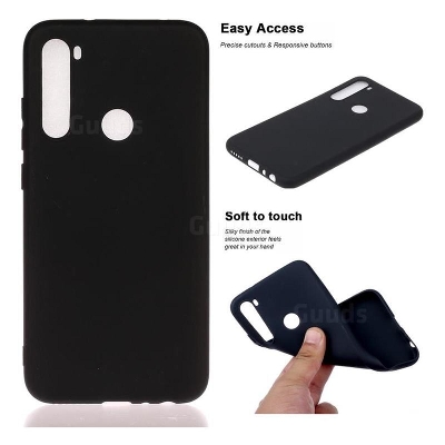 Picture of Black Silicon Case For Xiaomi Redmi Note 8 - Phone Back Cover