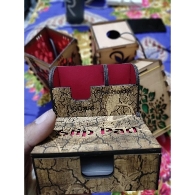 Picture of wooden box for decorative look