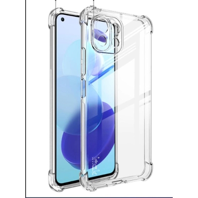 Picture of For Xiaomi Mi 11 Lite Transparent 6D Crystal silicone Bumper case antiShock corner Clear back cover