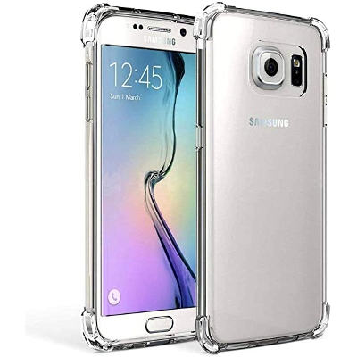 Picture of For Samsung Galaxy S7 edge Transparent 6D Crystal silicone Bumper case antiShock corner Clear back cover