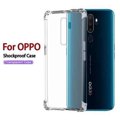 Picture of For Oppo F1s Transparent 6D Crystal silicone Bumper case antiShock corner Clear back cover