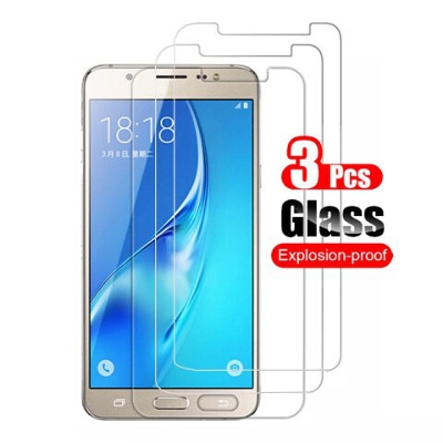 Picture of 3Pcs Glass For Samsung Galaxy J7 2016 Screen Protector Full Water Color Transparent Tempered Glass