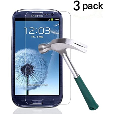Picture of 3Pcs Glass For Samsung Galaxy S3 Screen Protector Full Water Color Transparent Tempered Glass