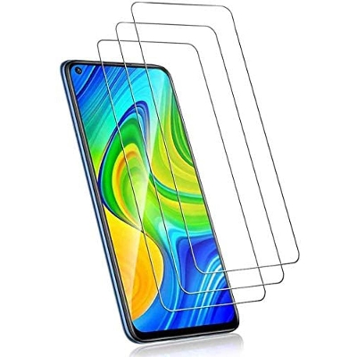 Picture of 3Pcs Glass For Xiaomi Redmi Note 9 Screen Protector Full Water Color Transparent Tempered Glass