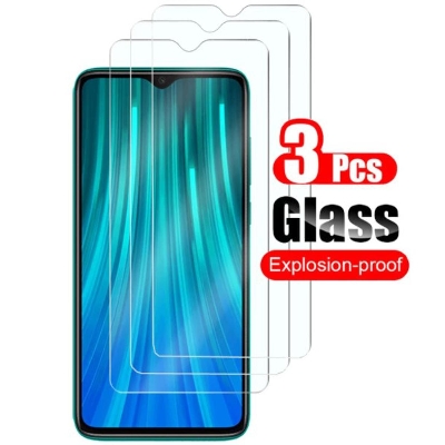 Picture of 3Pcs Glass For Xiaomi Redmi 8 Screen Protector Full Water Color Transparent Tempered Glass