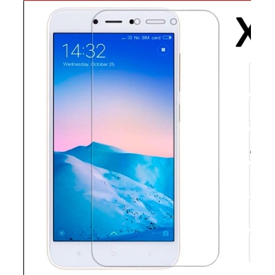 Picture of 3Pcs Glass For Xiaomi Redmi 5A Screen Protector Full Water Color Transparent Tempered Glass