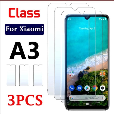 Picture of 3Pcs Glass For Xiaomi Mi A3 Screen Protector Full Water Color Transparent Tempered Glass