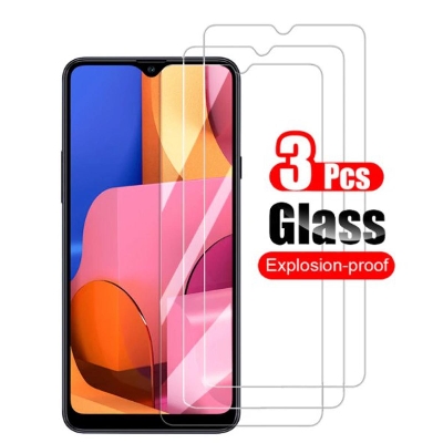 Picture of 3Pcs Glass For Oppo C12 Screen Protector Full Water Color Transparent Tempered Glass