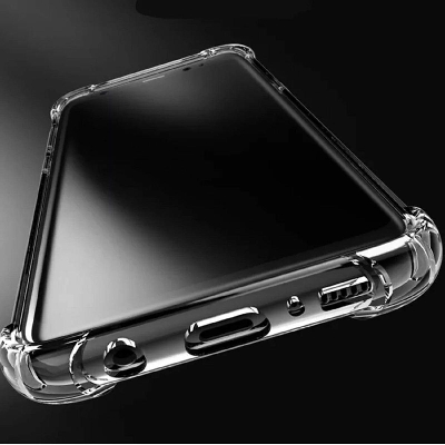Picture of For Vivo Y33s Transparent 6D Crystal silicone Bumper case antiShock corner Clear back cover