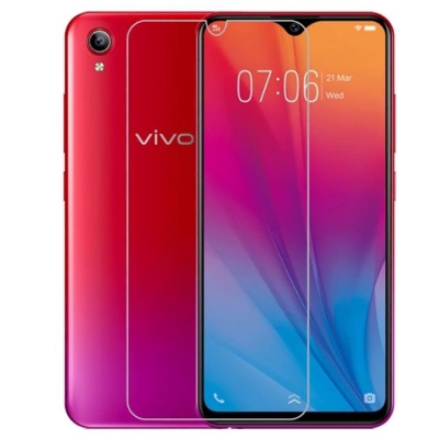Picture of 3Pcs Glass For Vivo Y91c Screen Protector Full Water Color Transparent Tempered Glass