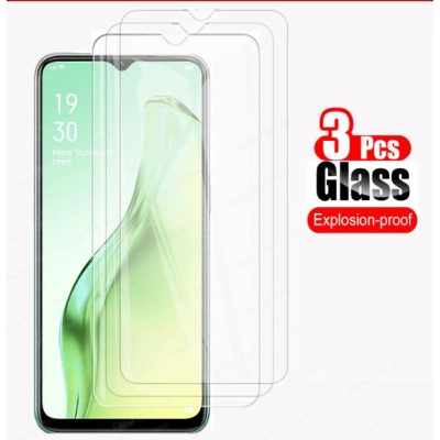Picture of 3Pcs Glass For Oppo A5s Screen Protector Full Water Color Transparent Tempered Glass