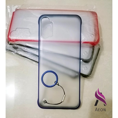 Picture of for Realme C3 frameless Slim Back Cover with mobile back ring