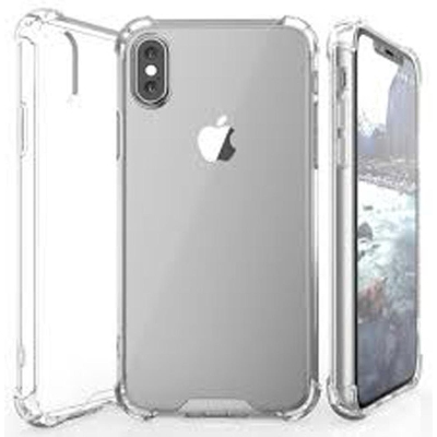 Picture of For iPhone XR Transparent 6D Crystal silicone Bumper case antiShock corner Clear back cover