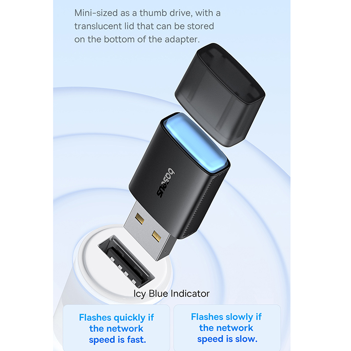 Baseus WiFi Adapter 650Mbps | FastJoy Series AR Trading Official Storeonline shop bangladeshothoba.com
