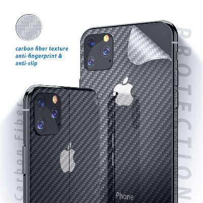 Picture of Carbon Fiber Sticker for iPhone 12 - Transparent
