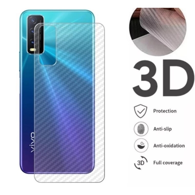 Picture of Carbon Fiber Sticker for Vivo Y20 - Transparent