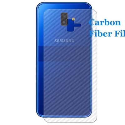 Picture of Carbon Fiber Sticker for Samsung Galaxy J6  - Transparent