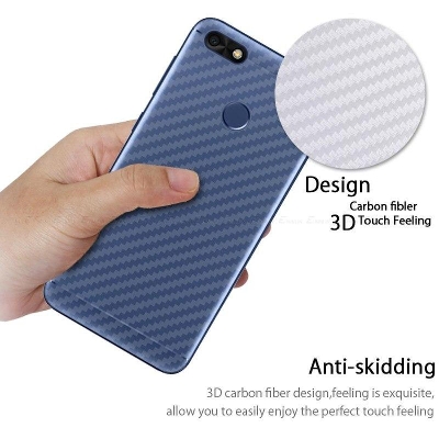 Picture of Carbon Fiber Sticker for Huawei Y7 2018 - Transparent