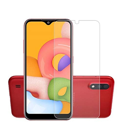 Picture of 2Pcs Glass For Samsung Galaxy M01s Screen Protector Full Water Color Transparent Tempered Glass