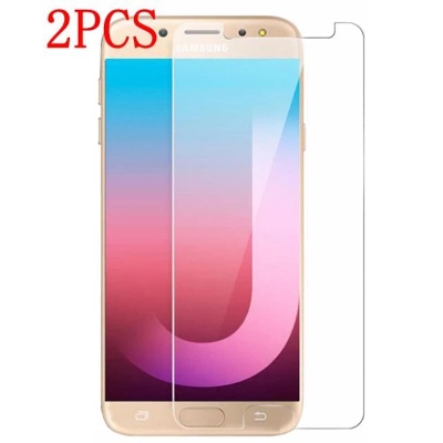 Picture of 2Pcs Glass For Samsung Galaxy J7 Max Screen Protector Full Water Color Transparent Tempered Glass