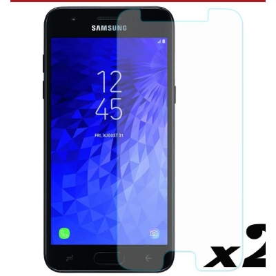 Picture of 2Pcs Glass For Samsung Galaxy J3 Screen Protector Full Water Color Transparent Tempered Glass