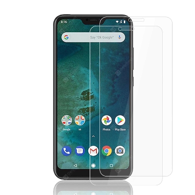 Picture of 2Pcs Glass For Xiaomi Mi A2 lite Screen Protector Full Water Color Transparent Tempered Glass