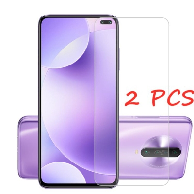 Picture of 2Pcs Glass For Xiaomi Poco X2 Screen Protector Full Water Color Transparent Tempered Glass
