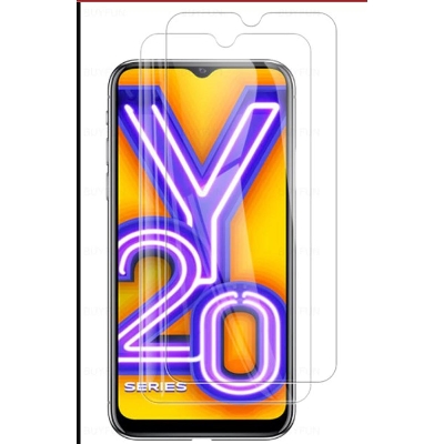 Picture of 2Pcs Glass For Vivo Y20G Screen Protector Full Water Color Transparent Tempered Glass