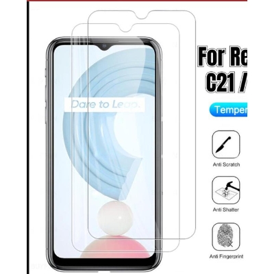 Picture of 2Pcs Glass For Oppo Realme C21 Screen Protector Full Water Color Transparent Tempered Glass