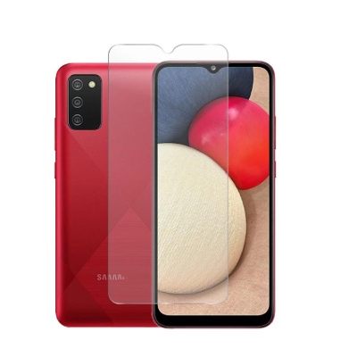 Picture of 2Pcs Glass For Samsung Galaxy A02s Screen Protector Full Water Color Transparent Tempered Glass