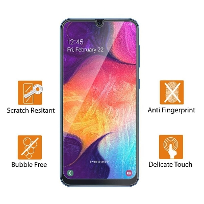 Picture of 2Pcs Glass For Samsung Galaxy A72 Screen Protector Full Water Color Transparent Tempered Glass