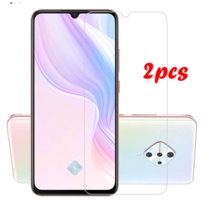 Picture of 2Pcs Glass For Vivo S1 Pro Screen Protector Full Water Color Transparent Tempered Glass