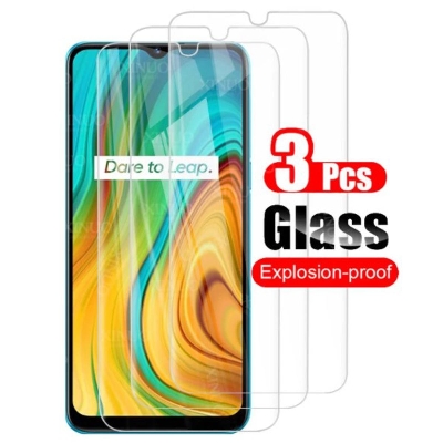 Picture of 2Pcs Glass For ppo Realme C3 Screen Protector Full Water Color Transparent Tempered Glass