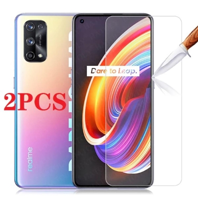 Picture of 2Pcs Glass For Oppo Realme C12 Screen Protector Full Water Color Transparent Tempered Glass