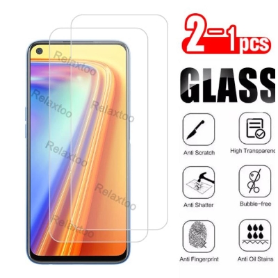 Picture of 2Pcs Glass For Oppo Realme 7 Screen Protector Full Water Color Transparent Tempered Glass