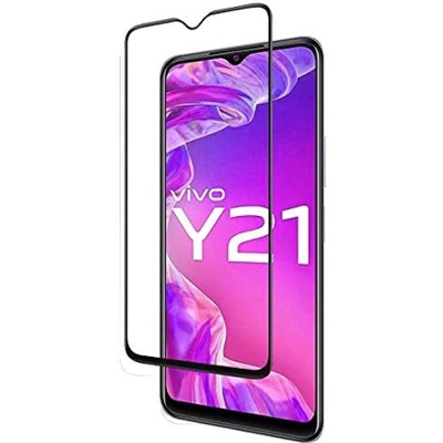 Picture of D Full Glass for Vivo Y21 Screen Protector 9H full black