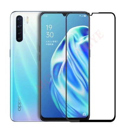 Picture of D Full Glass for Oppo F15 Screen Protector 9H full black