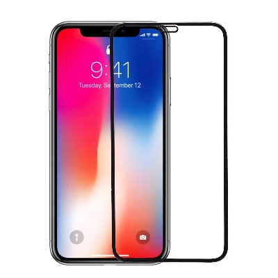 Picture of D Full Glass for iPhone X Screen Protector 9H full black