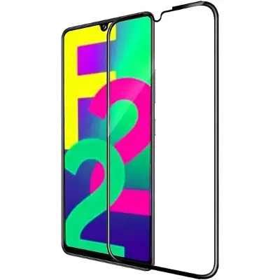 Picture of D Full Glass for Samsung Galaxy F22 Screen Protector 9H full black