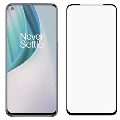 Picture of D Full Glass for OnePlus Nord N10 Screen Protector 9H full black