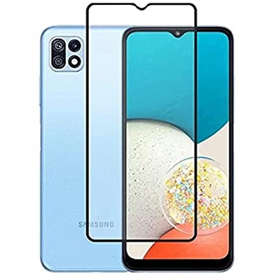 Picture of D Full Glass for Samsung Galaxy A22 Screen Protector 9H full black