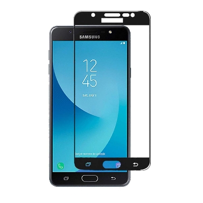 Picture of D Full Glass for Samsung Galaxy J7 Max Screen Protector 9H full black