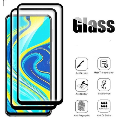Picture of 2pcs D Full Glass for Xiaomi Redmi Note 9 Screen Protector 9H full black