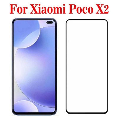 Picture of 2pcs D Full Glass for Xiaomi Poco X2 Screen Protector 9H full black