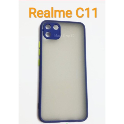 Picture of For Oppo Realme C11 Matt Case Blue Black Colour Available