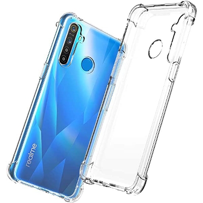 Picture of For Oppo Realme 5s ultra Slim Transparent anti shock side bumper corner 4D Crystal clear camera cutting cover